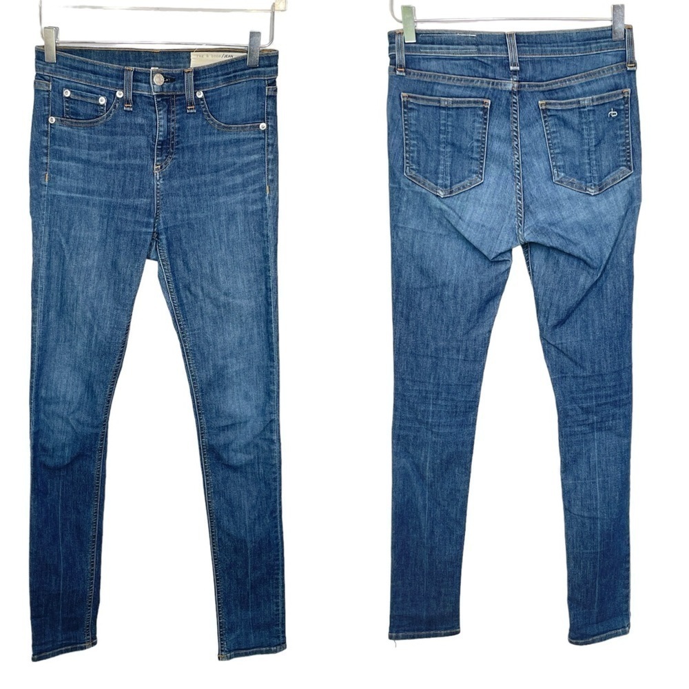 Rag & Bone 10 Inch Skinny Medium Wash Classic 5 Pocket Cut Size 26